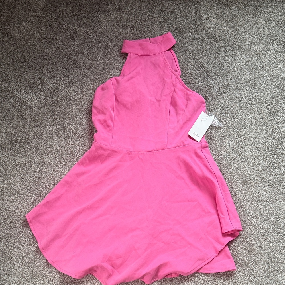 Tobi Pink Backless Dress